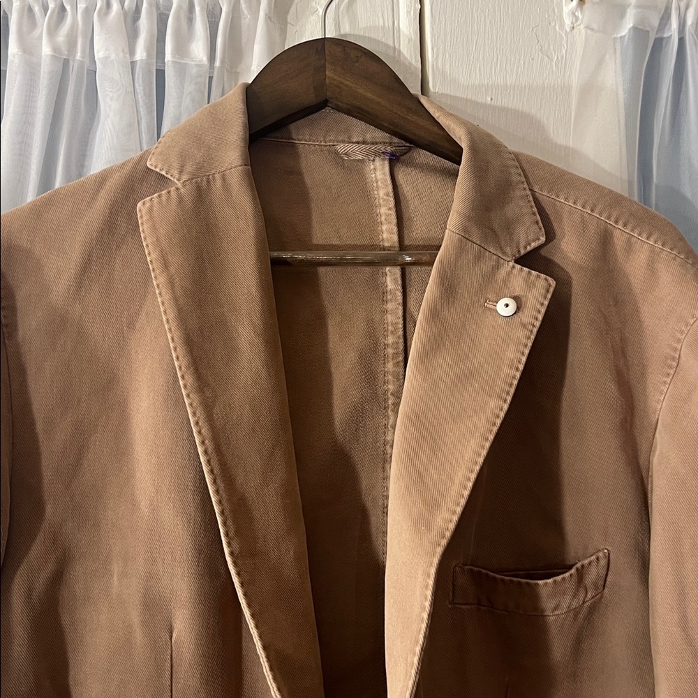 L.B.M. 1911 Men’s Tan Blazer Jacket Size 56R Limited Edition